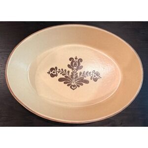 Pfaltzgraff Village 7" X 10" Oval Baker Casserole Dish #241 Brown Stoneware